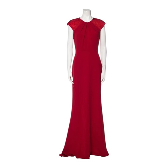 Badgley Mischka Dresses & Skirts - Badgley Mischka Red Midi Dress